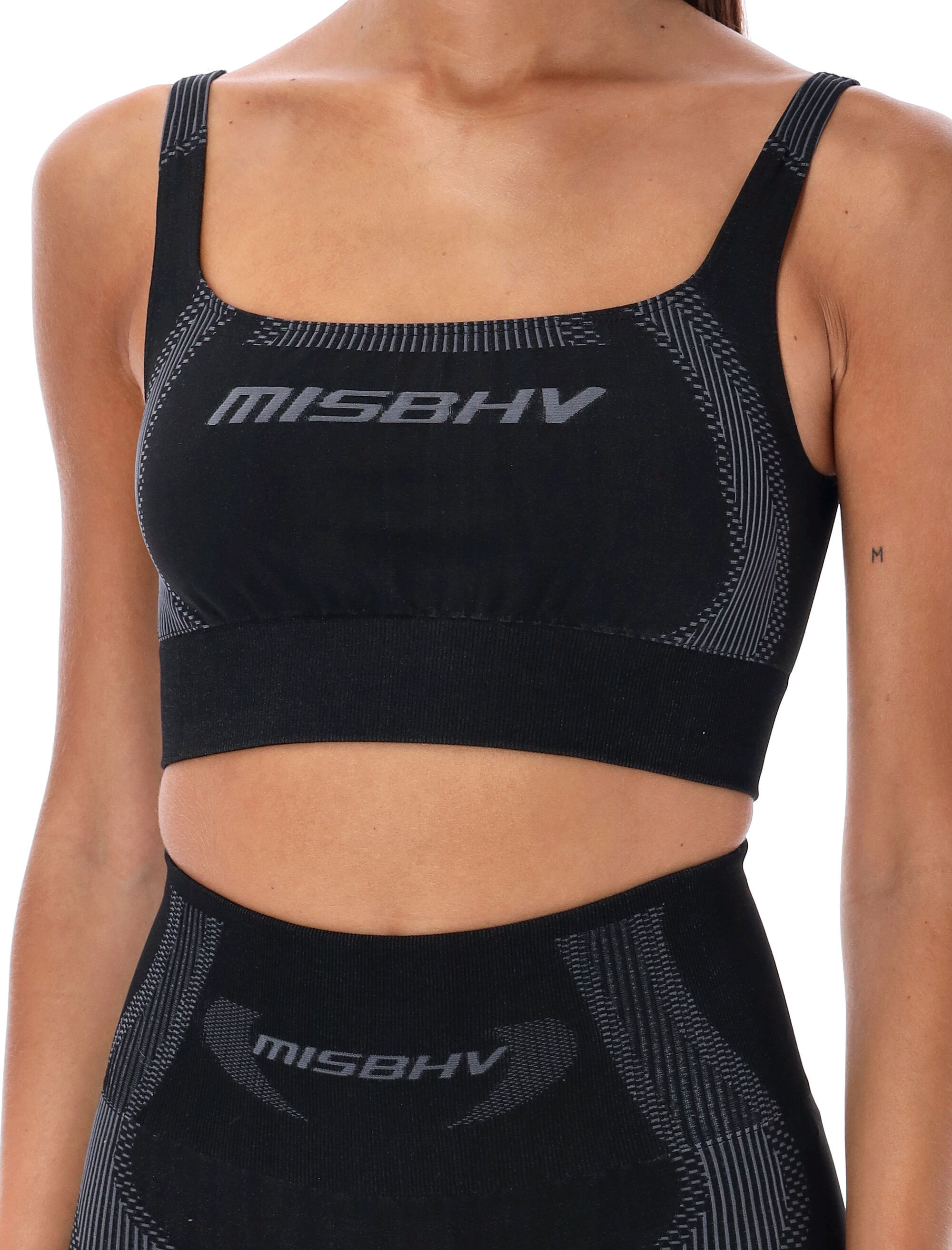 Misbhv Logo-print Performance Tank Top In Black