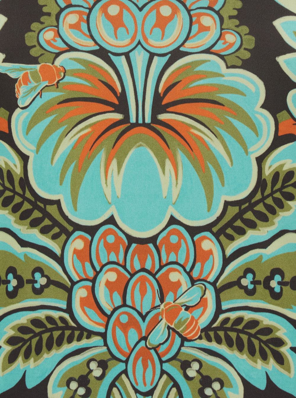 Etro Floral Print Bell Sleeve T Shirt In Multi