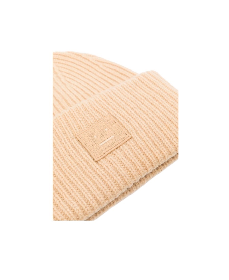 ACNE STUDIOS BIG FACE LOGO WOOL HAT 