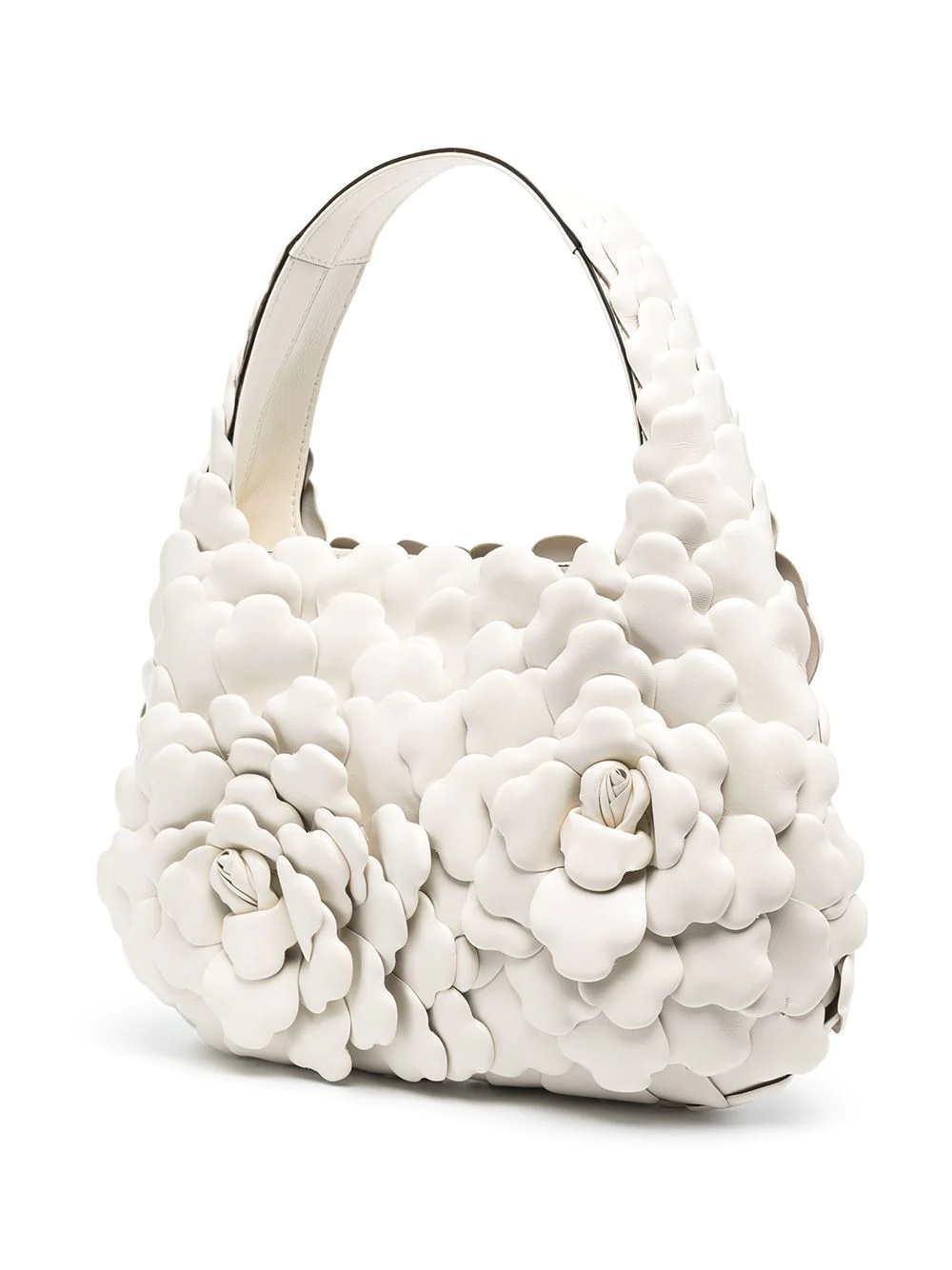 Valentino Small 03 Rose Edition Hobo Bag In White