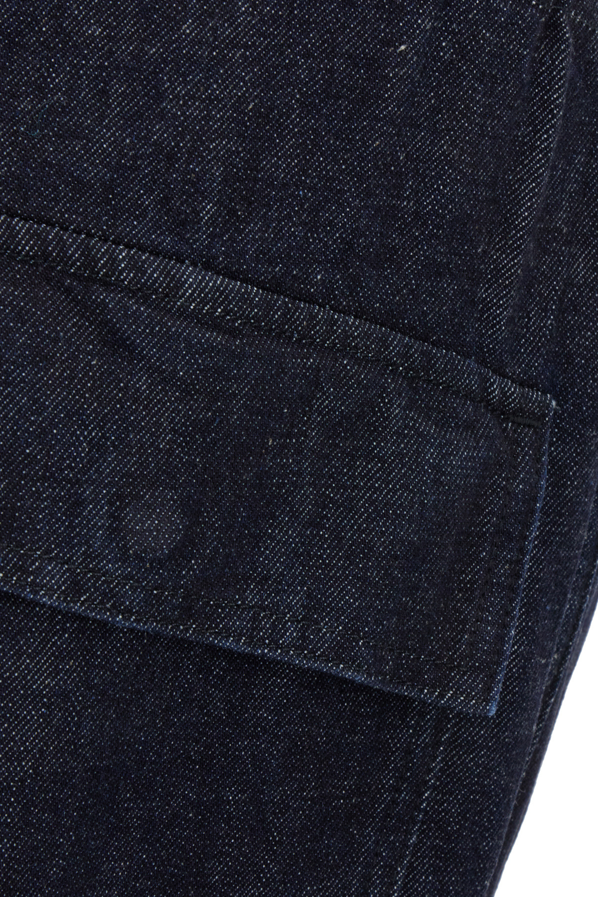 Jil Sander Elastic Waist Denim Trousers In Black