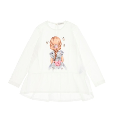 Monnalisa T-shirts And Polos White In White