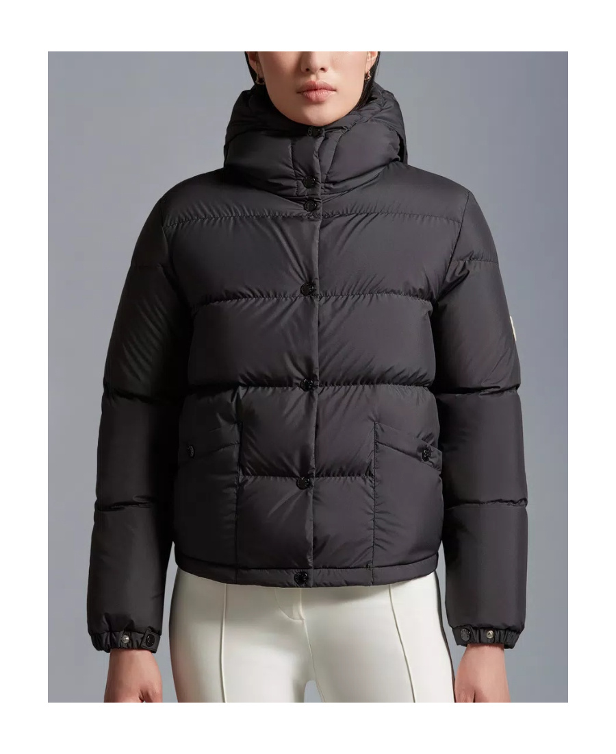 MONCLER MONCLER EBRE LOGO EMBROIDERED BUTTON-UP JACKET