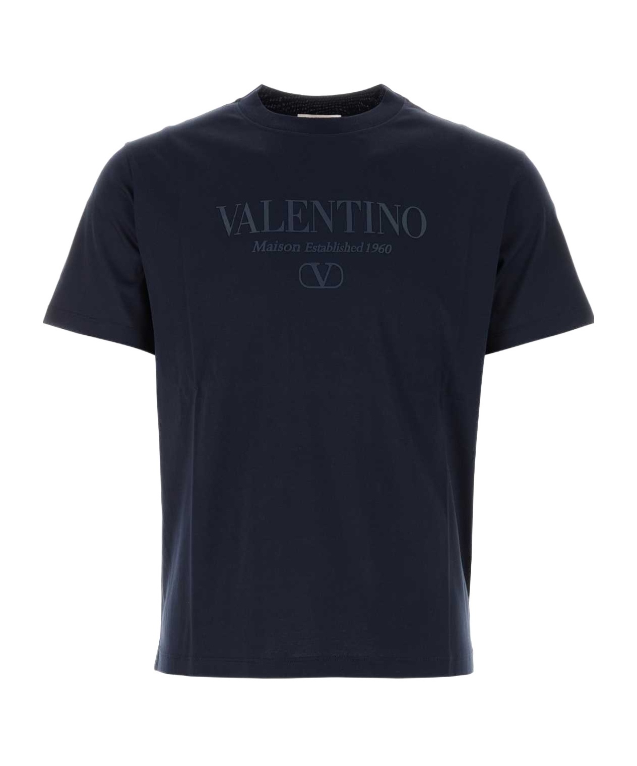 VALENTINO LOGO-LETTERING COTTON T-SHIRT