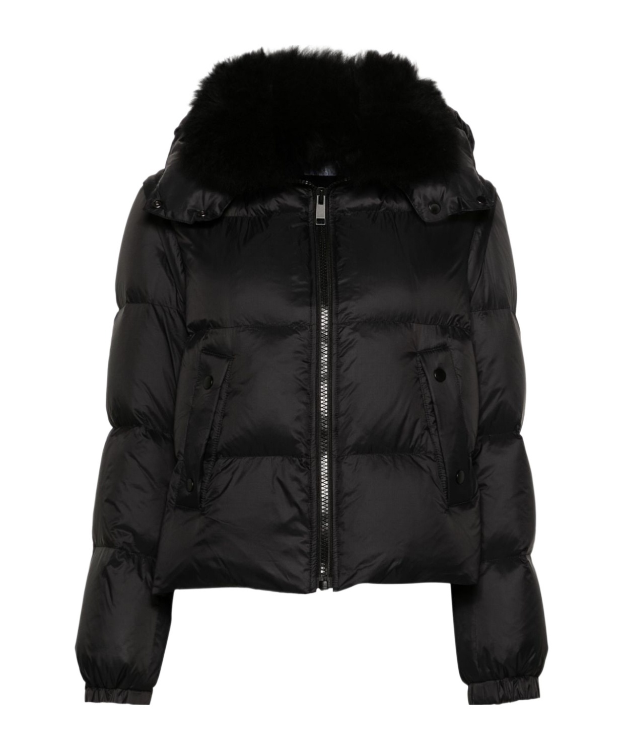Liska Quilted Down Jacket In Black