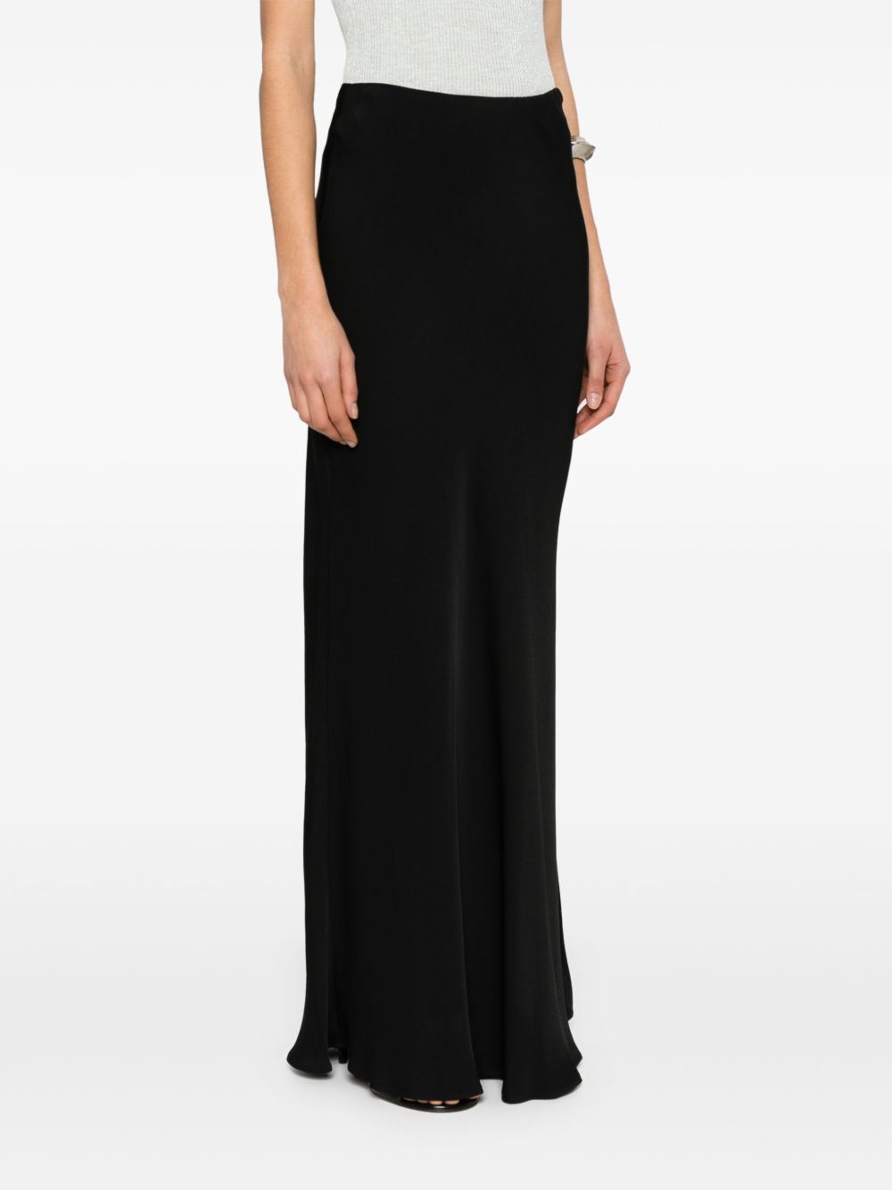 Shop Twinset Logo-plaque Maxi Skirt