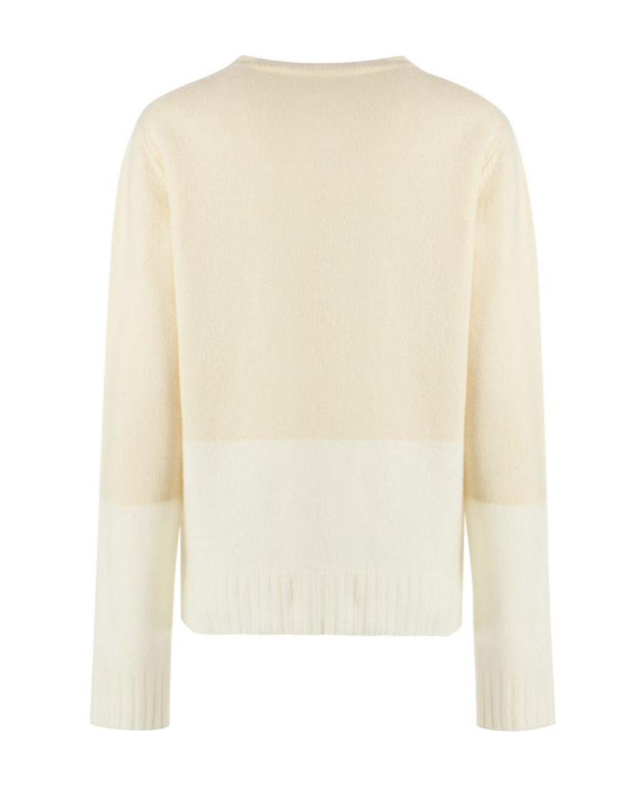 Jil Sander Crew-neck Wool Sweater In Neutral