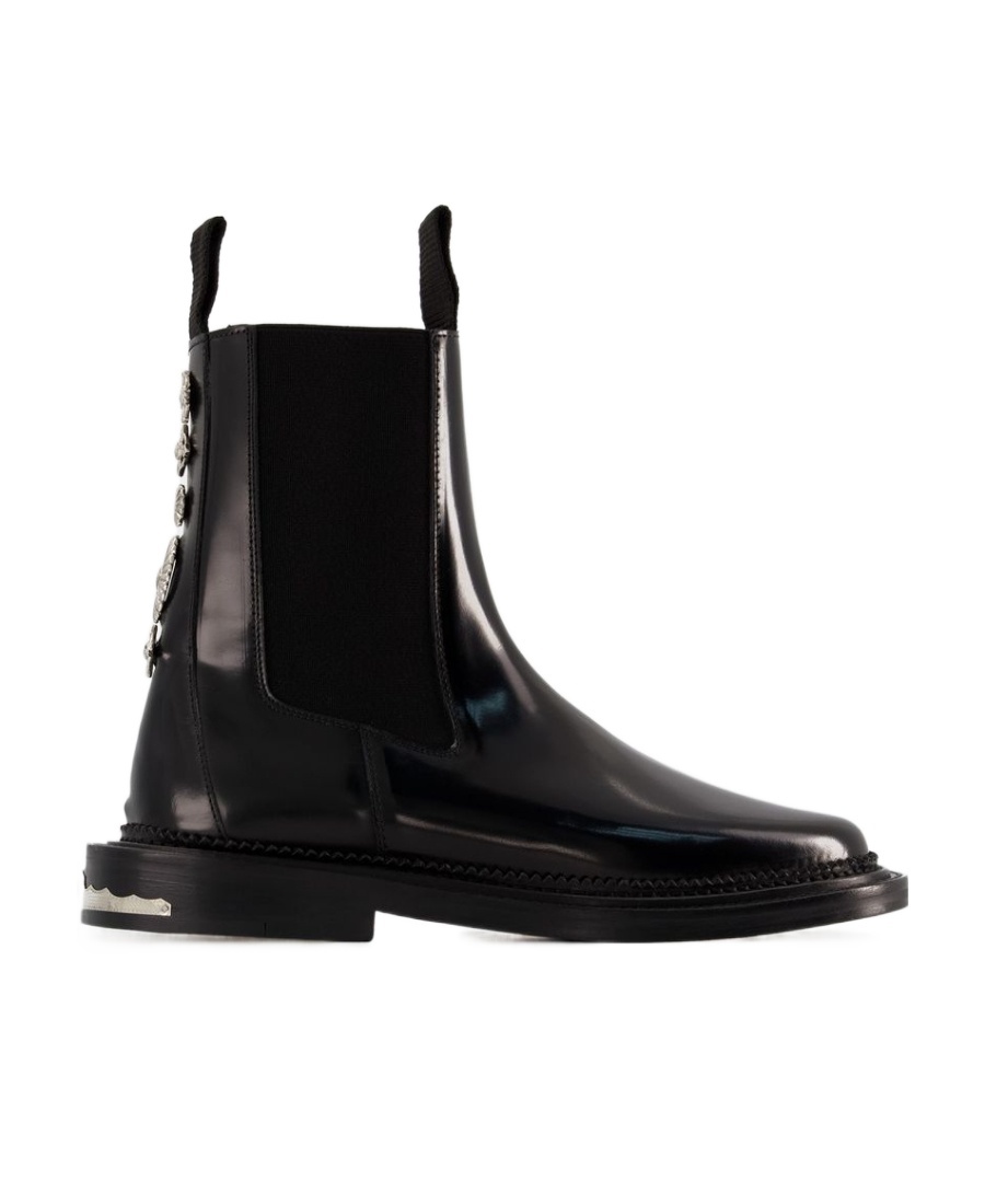Toga Virilis Boots - - Leather - Black In Black