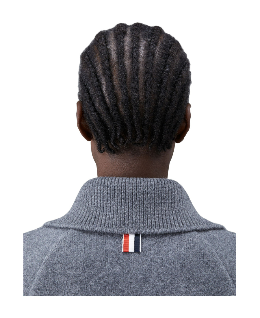 Thom Browne 4-bar Stripe Cropped Jacket In Black