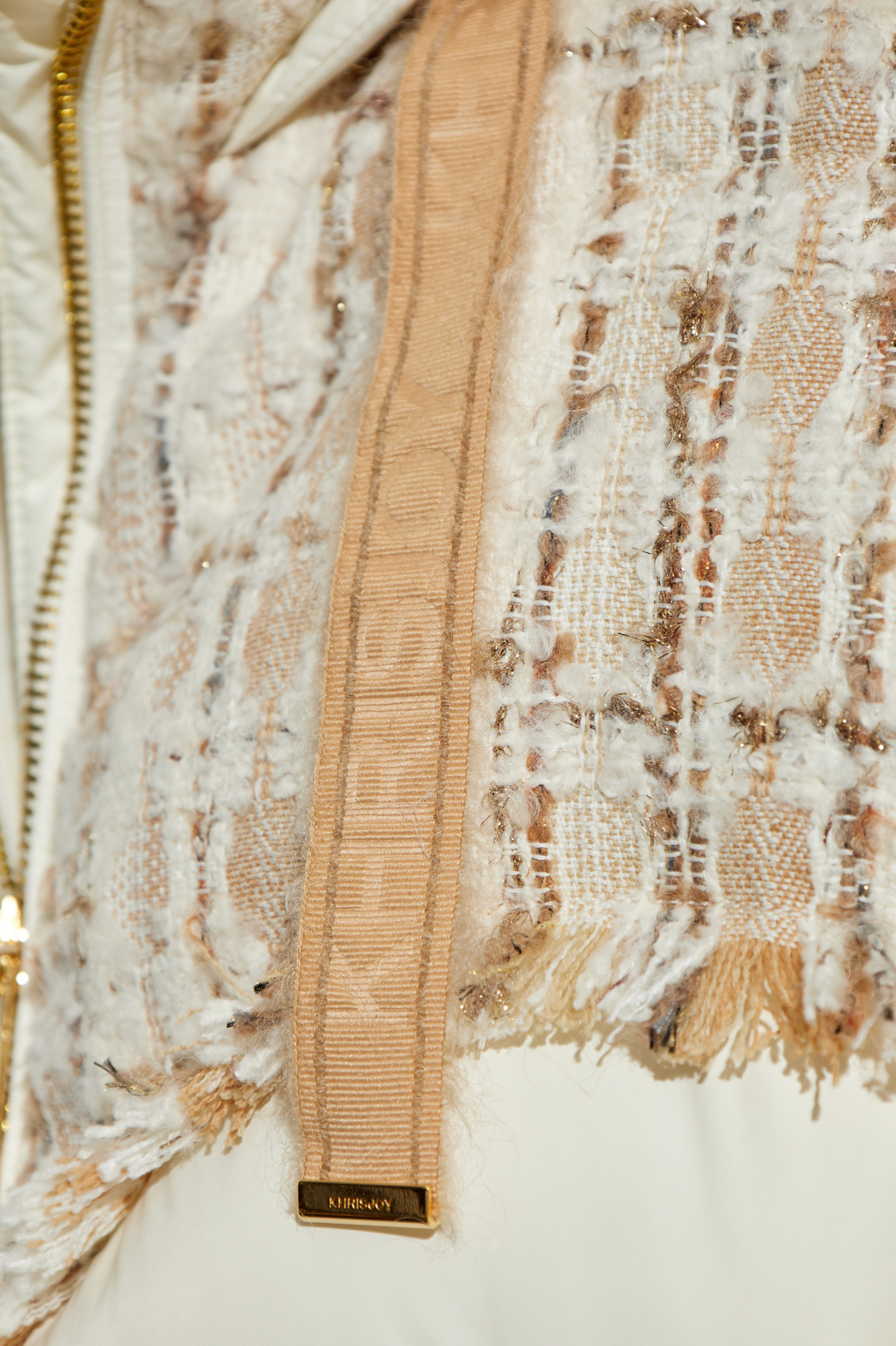 Khrisjoy Woman Puffer Ivory Size 00 Polyamide, Wool, Acrylic, Polyester, Viscose In White
