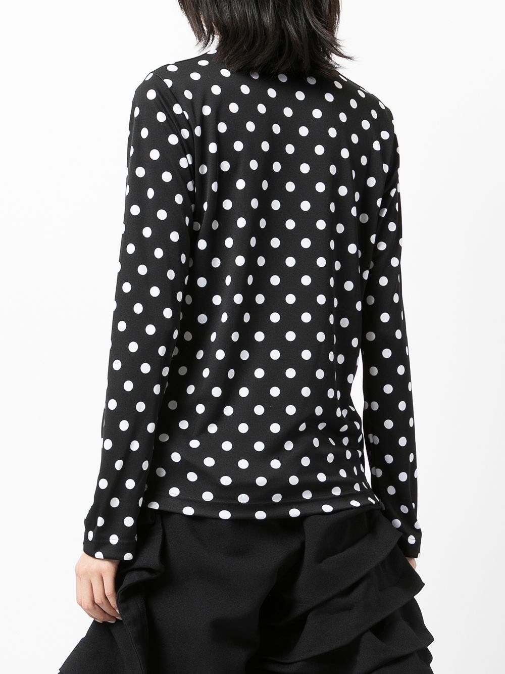 COMME DES GARÇONS POLKA DOT LONG-SLEEVE TOP 