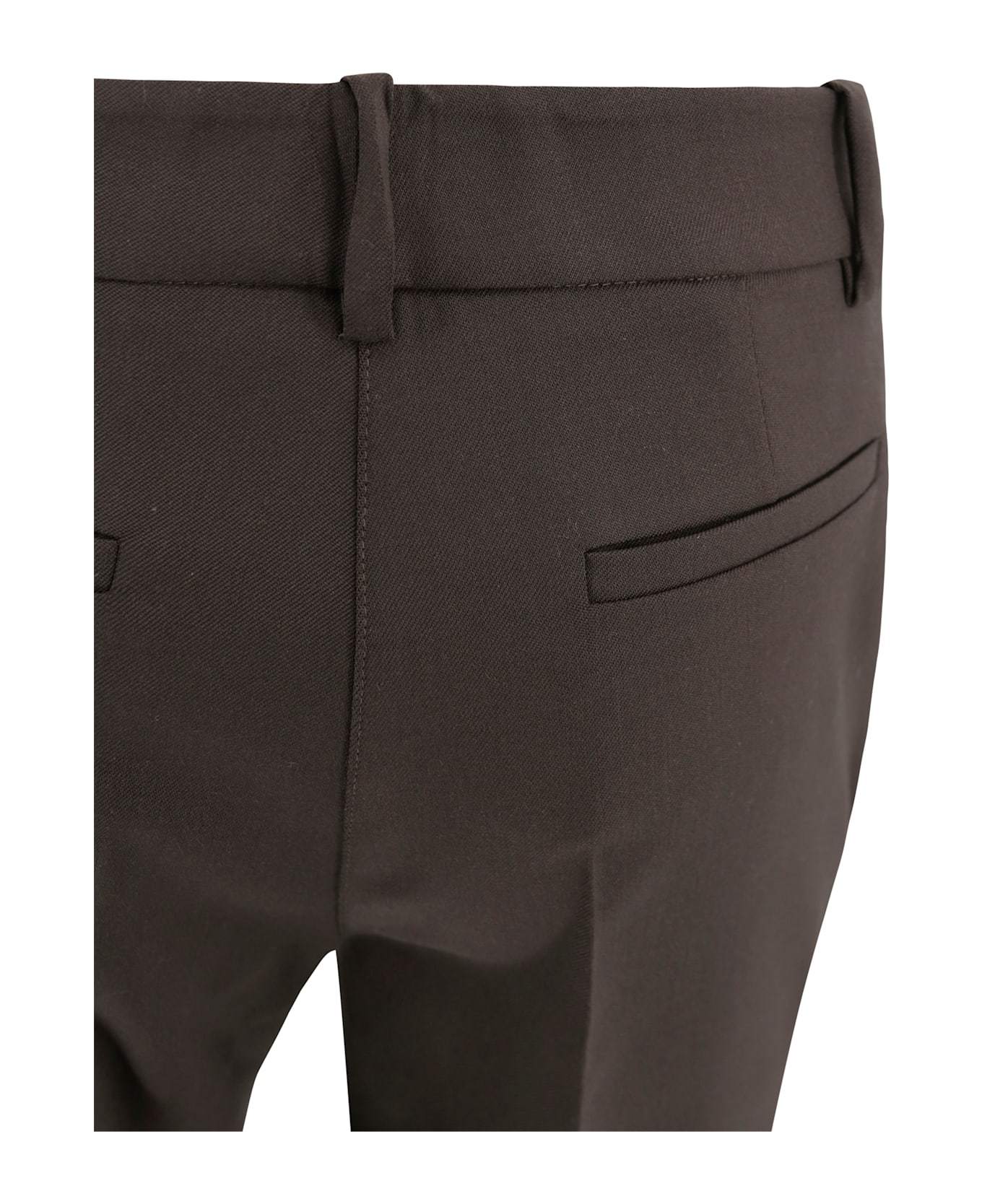 P.a.r.o.s.h Casual Pants With Belt Loops In Brown