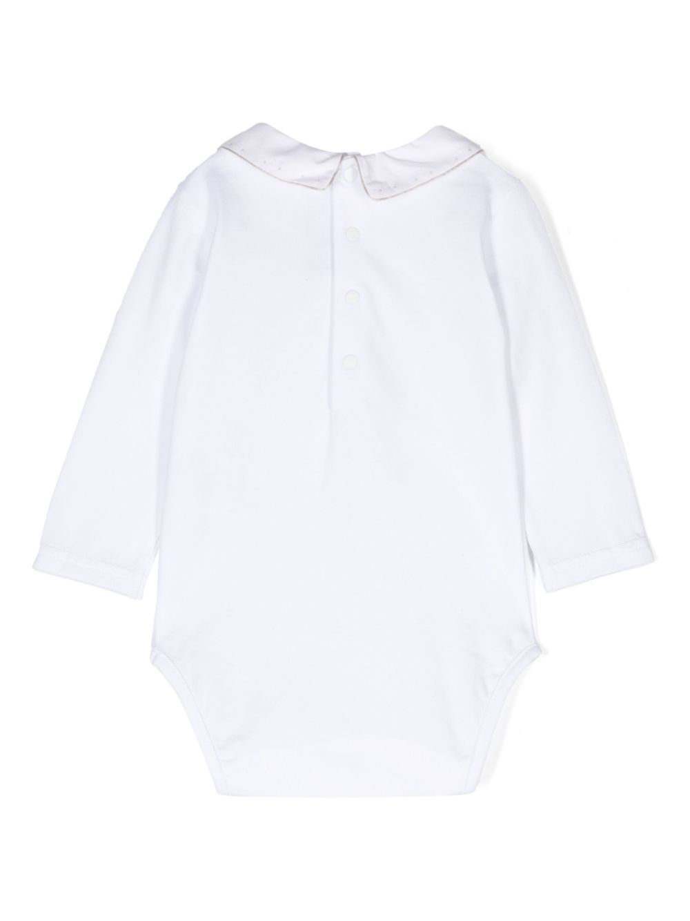 Tartine Et Chocolat Long-sleeved Jumpsuit In White