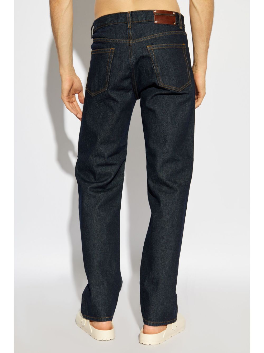 Dries Van Noten Belt-loop Jeans In Black