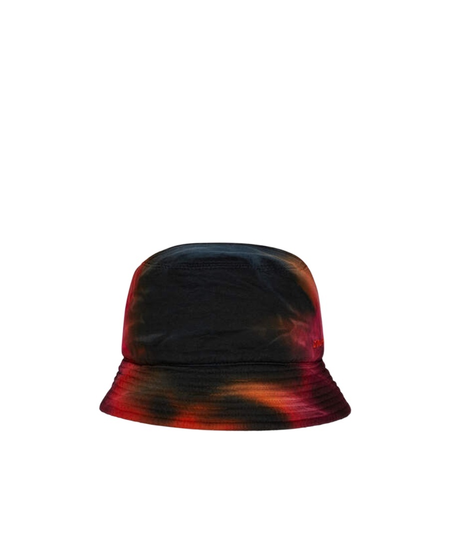 Dsquared2 Tie-dye Embroidered-logo Bucket Hat In Black