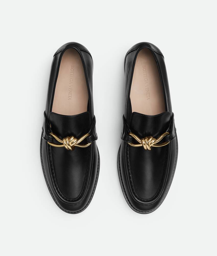 Bottega Veneta Astaire Embellished Leather Loafers In Black