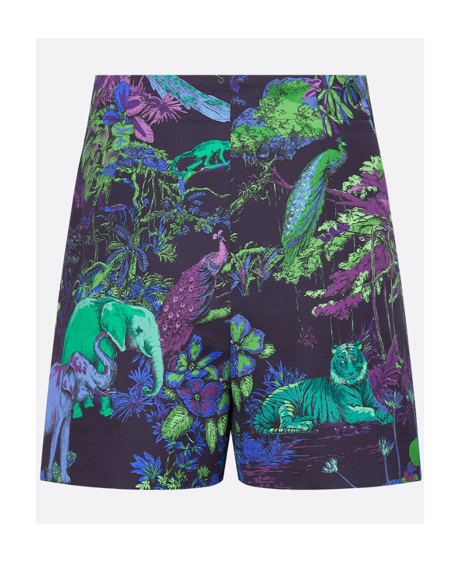 Dior Printed Pattern Shorts In Black
