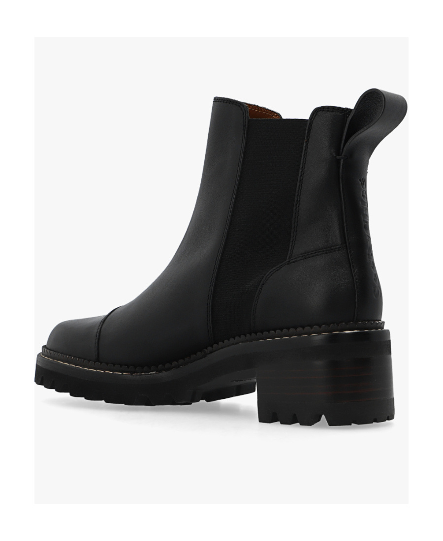 See By Chloé Logo Boots In Black