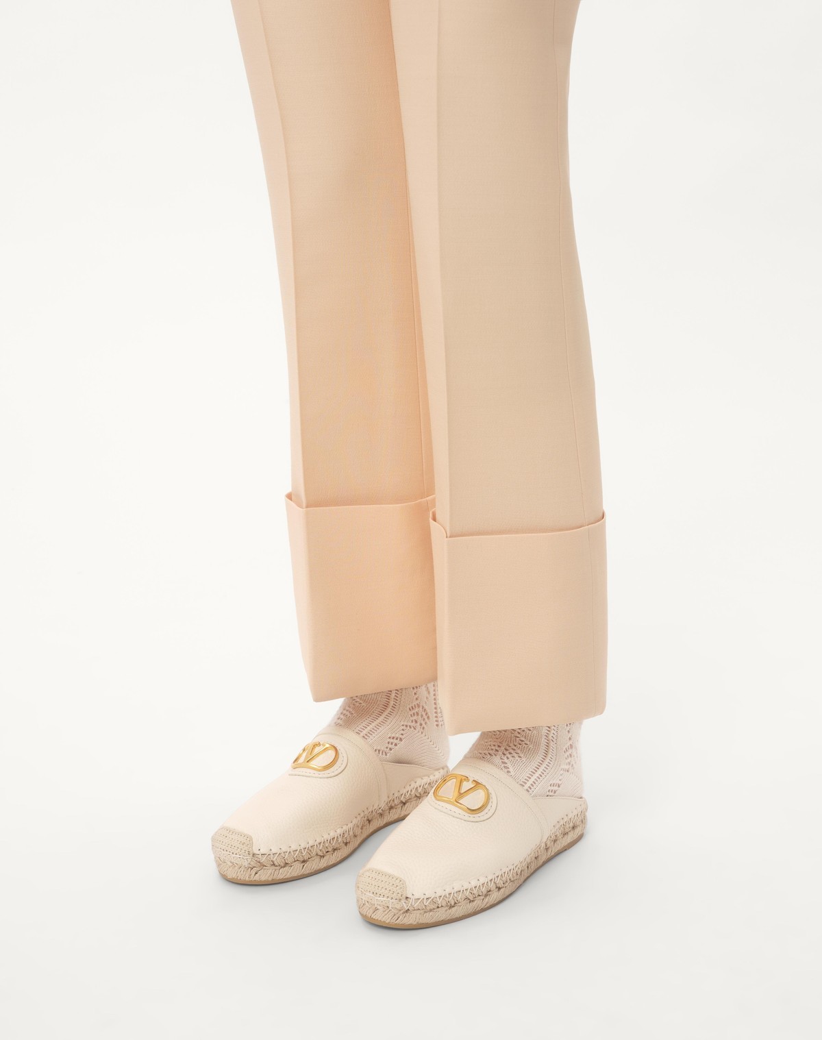 Shop Valentino Vlogo Signature Mule In Grainy Calfskin 25mm In White