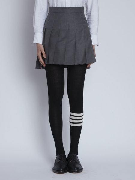 Thom Browne 4-bar Stripe Tights In Black