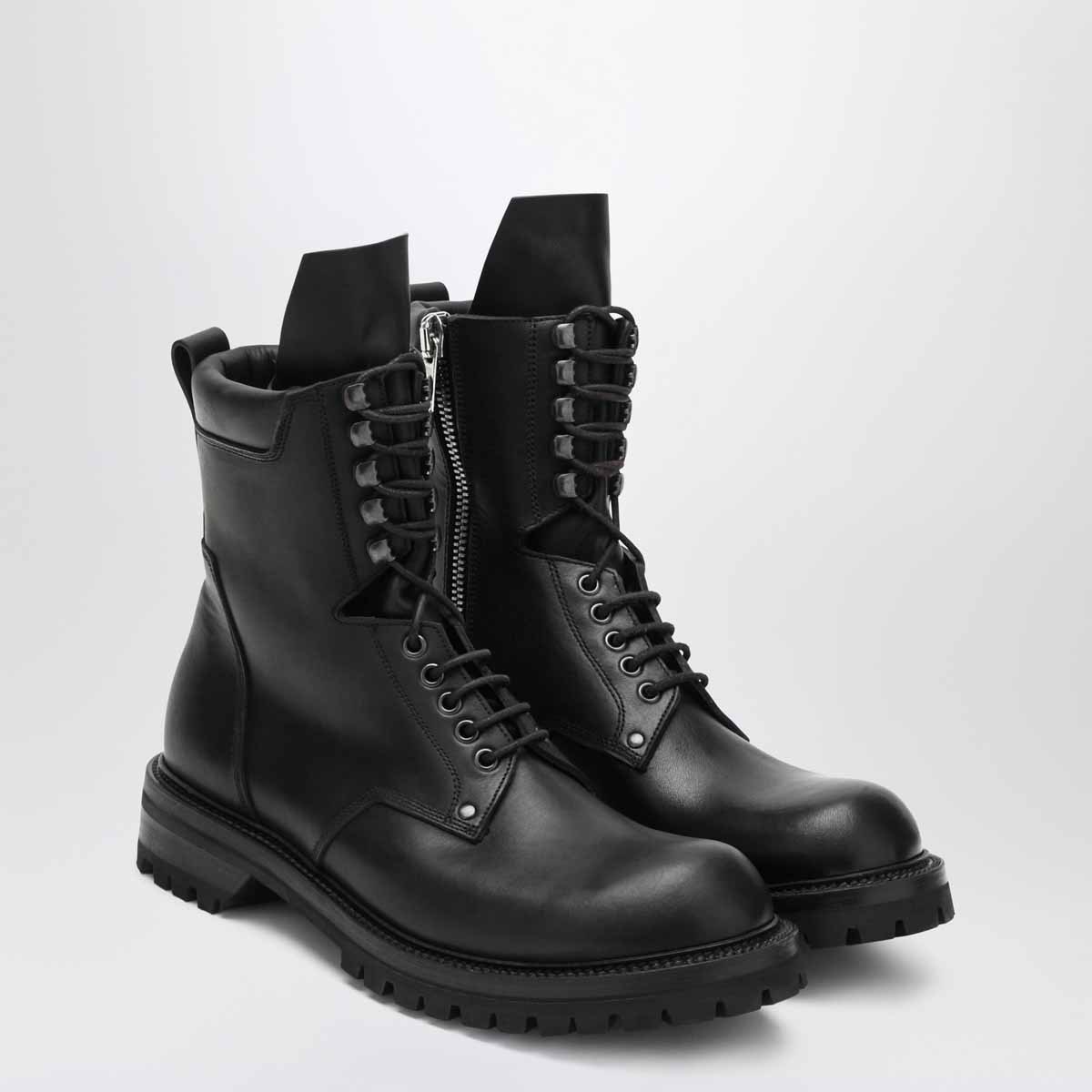 Rick Owens Round-toed Ankle Boots In Animal Print