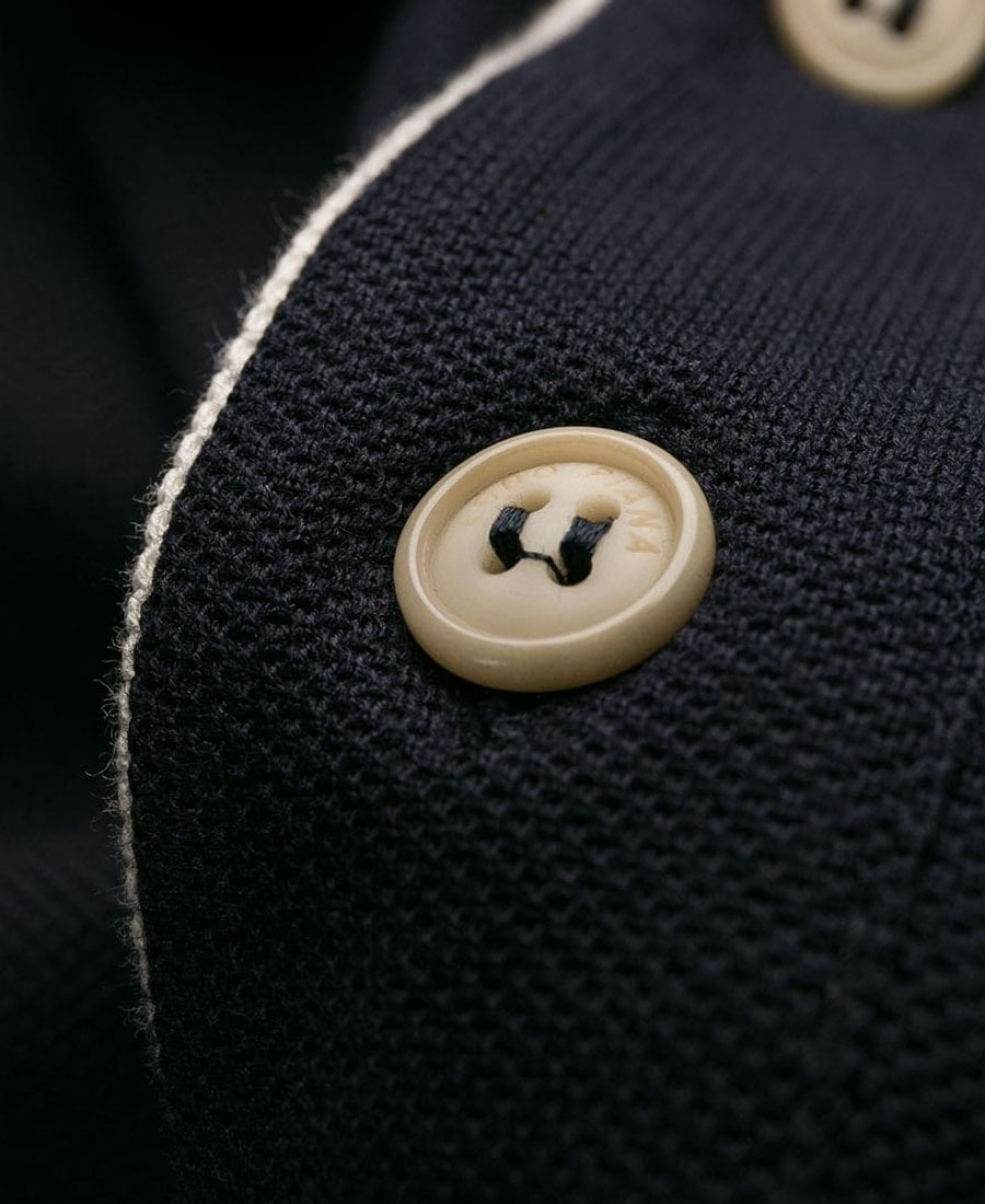 Loro Piana Regatta Short-sleeved Polo Shirt In Navy Blue