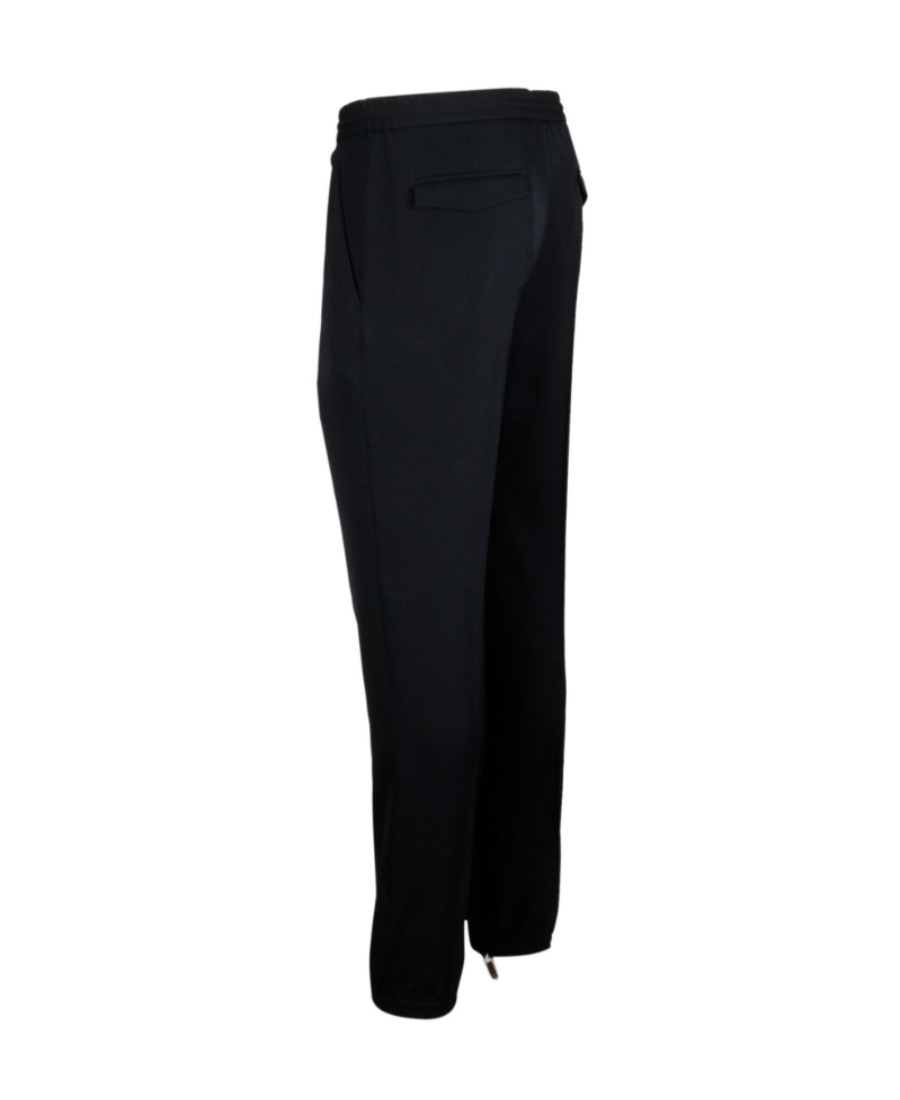Dior Drawstring Casual Pants In Black