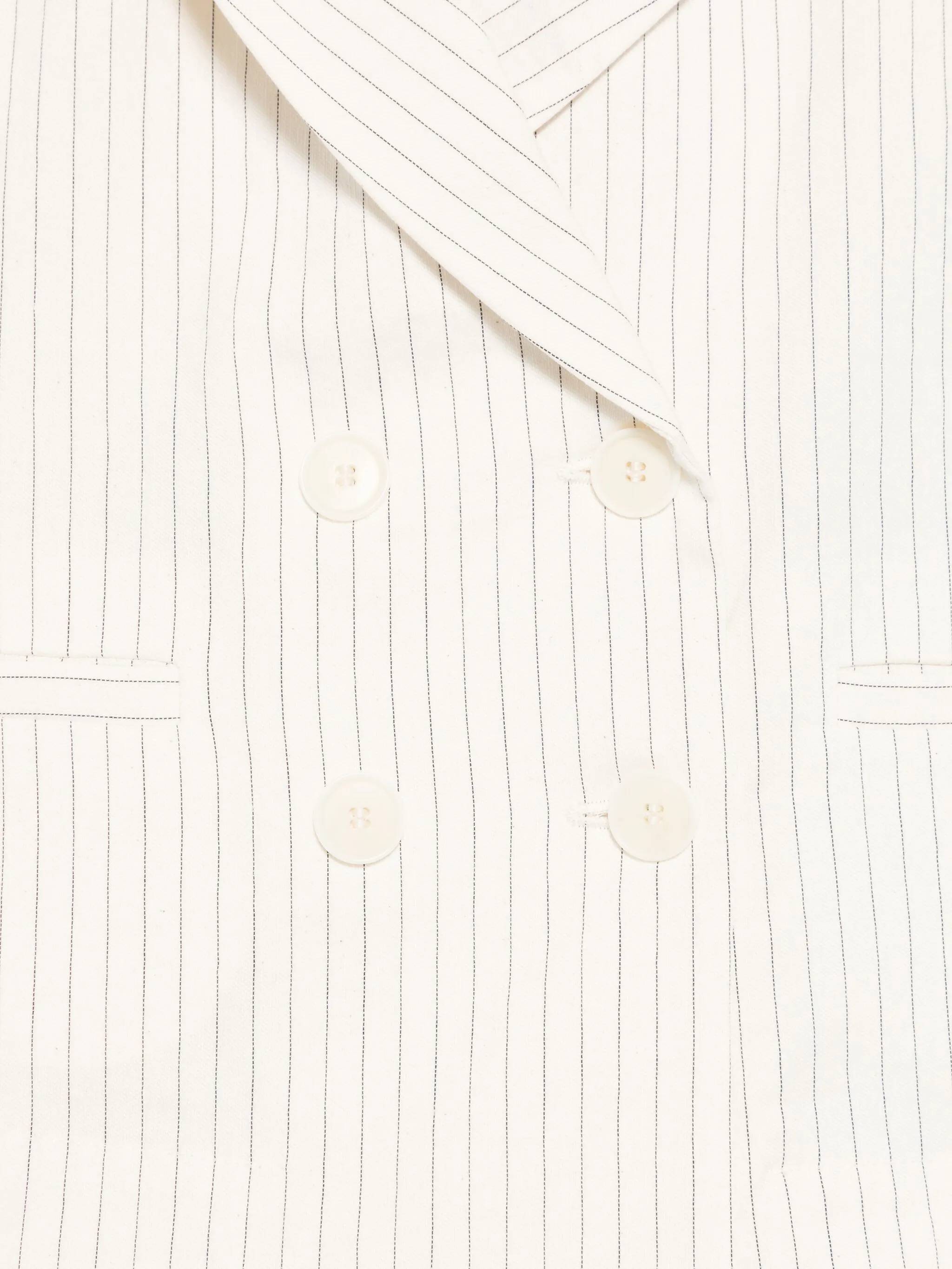 Il Gufo Pinstriped Blazer In White