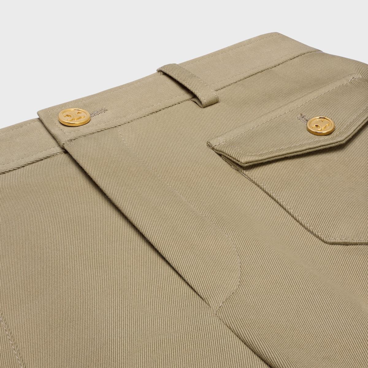 Celine Pants In Cotton Gabardine In White