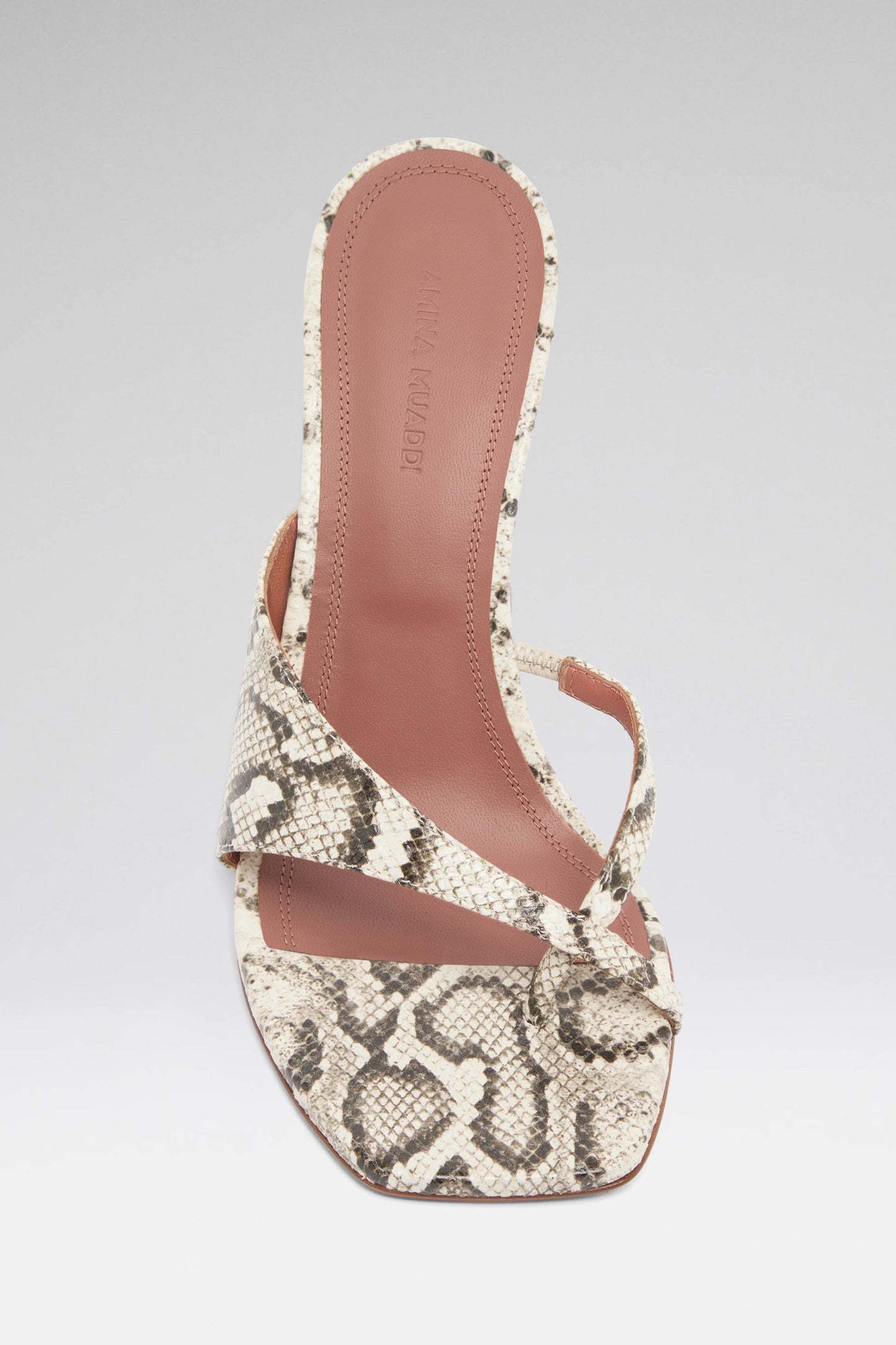 Amina Muaddi Shiona High Heel Sandals In Multi