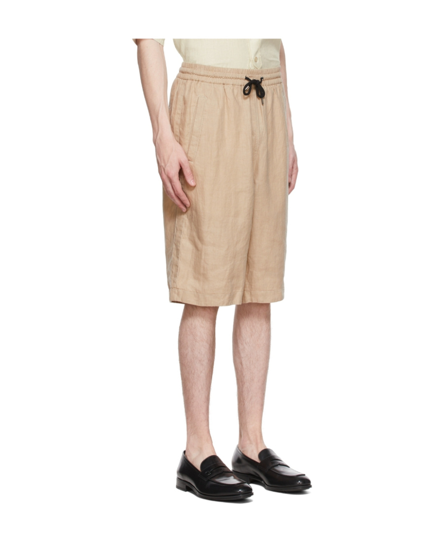 Giorgio Armani Logo Shorts In Nude