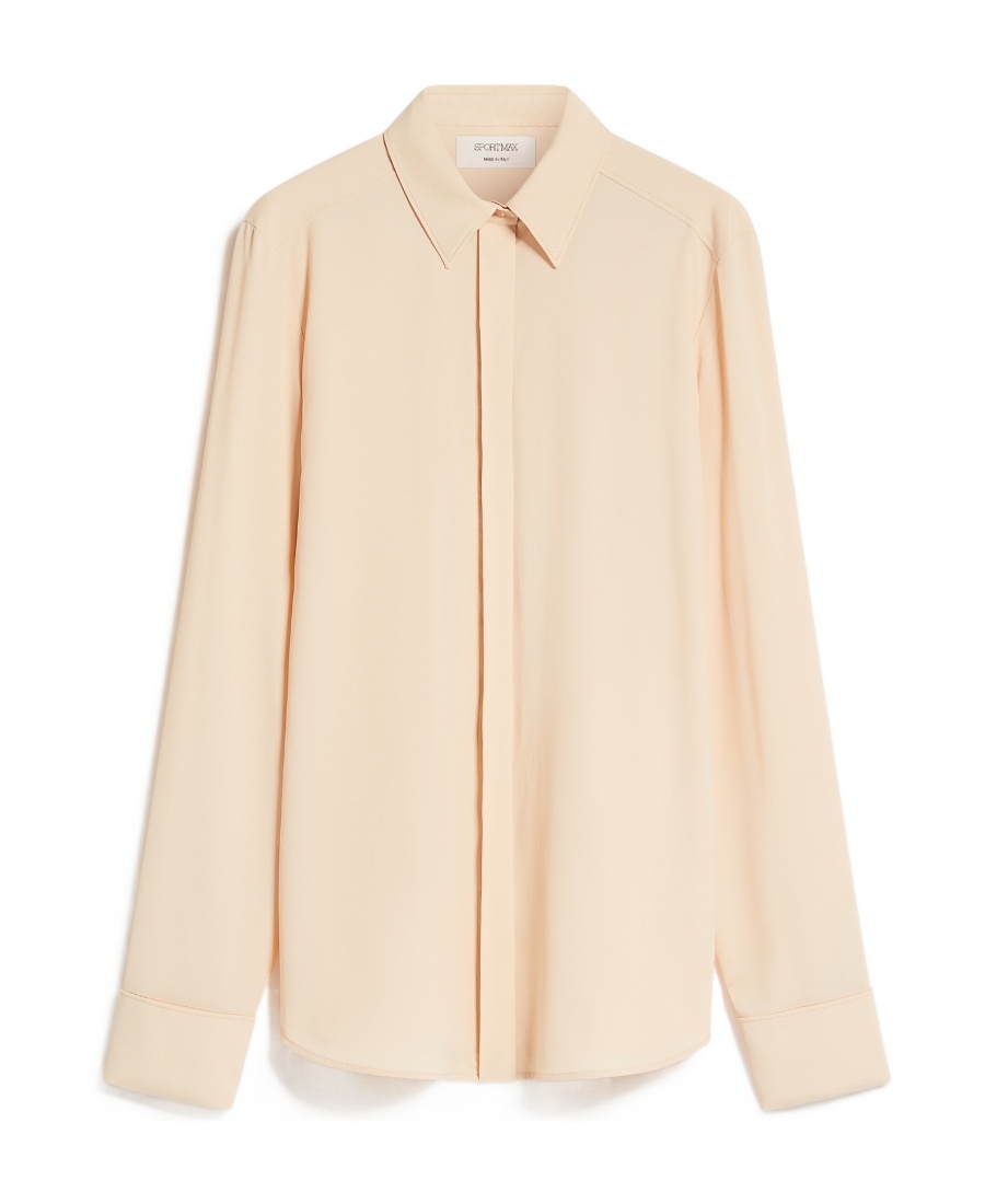 Shop Sportmax Yen Long-sleeve Shirt In Nude