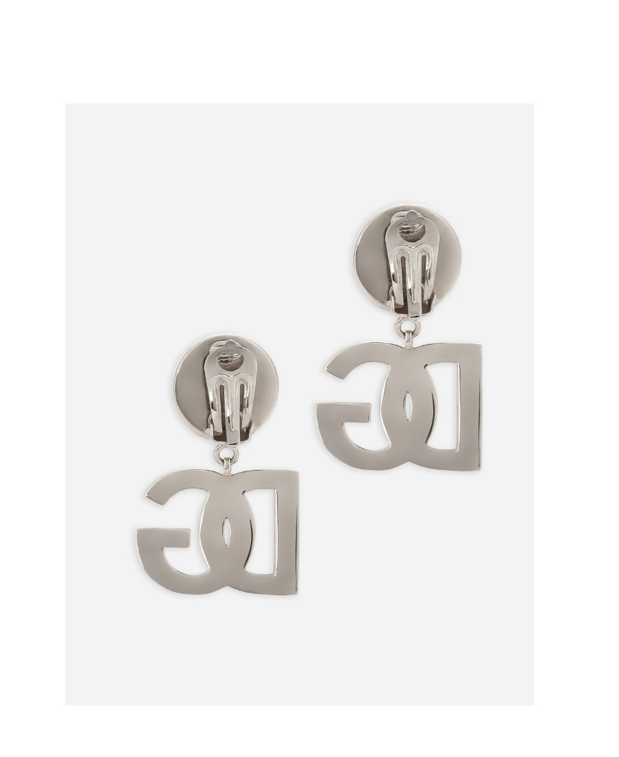 DOLCE & GABBANA DOLCE  GABBANA LOGO PLAQUE CLIP-ON EARRINGS