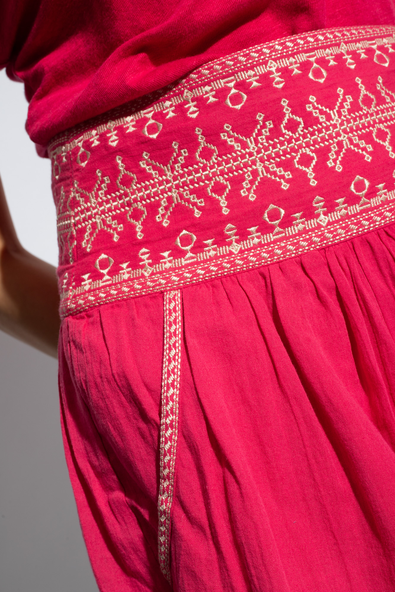 Isabel Marant Étoile Side Zipper Skirt In Pink