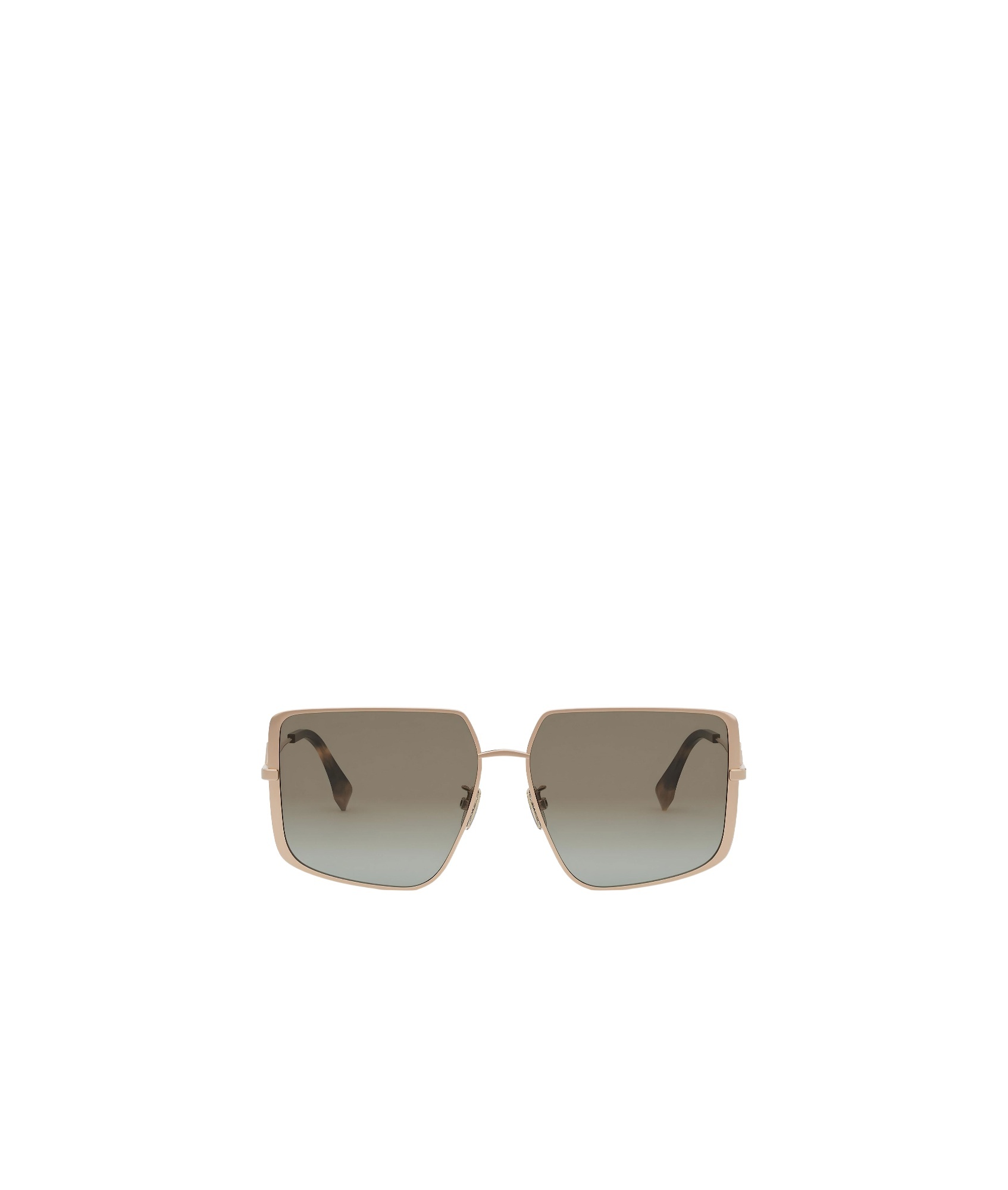 Fendi Diamonds 59mm Gradient Geometric Sunglasses In Gold