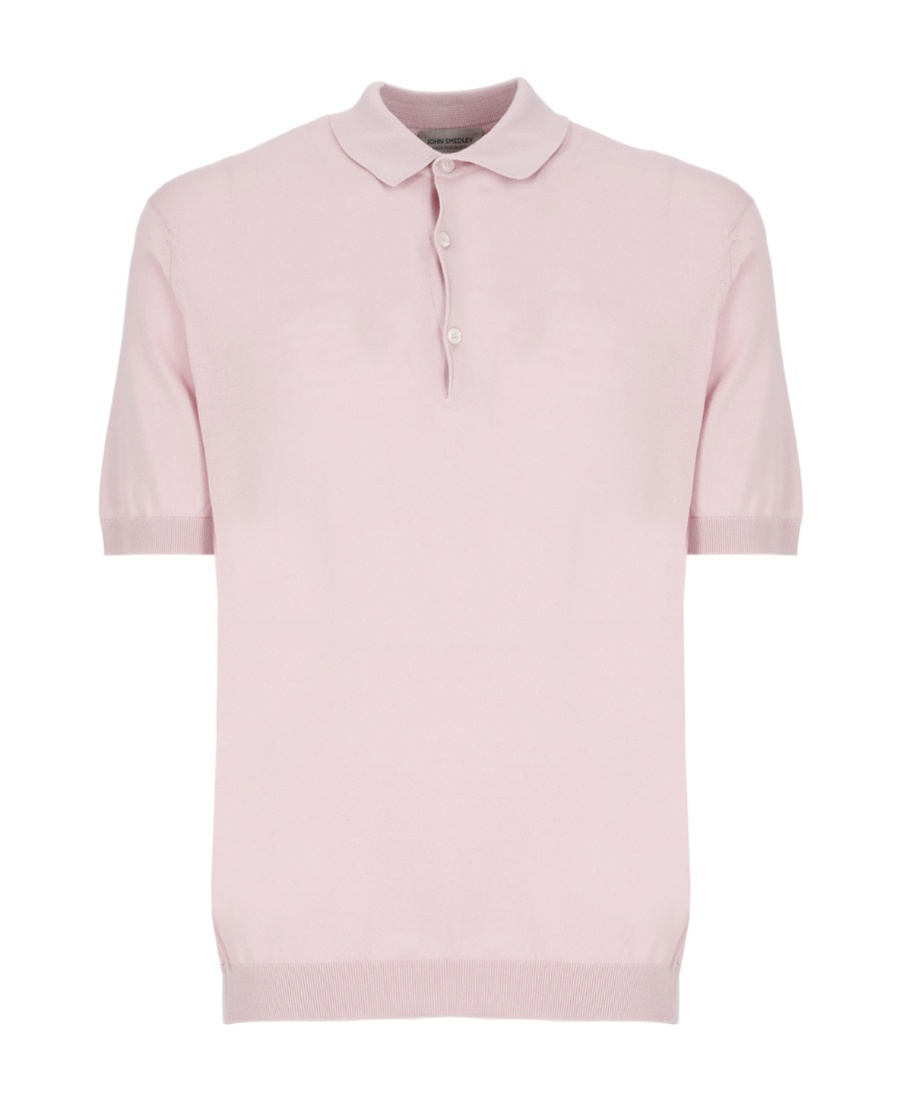 John Smedley Short-sleeved Polo Shirt In Pink