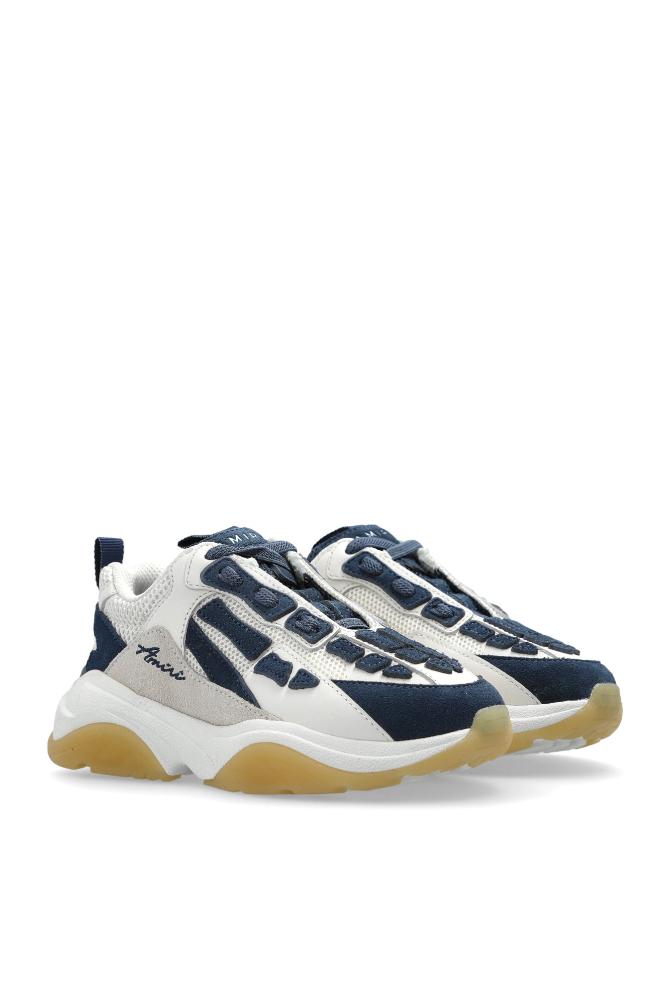 Amiri Round Toe Low-top Sneakers In Multi