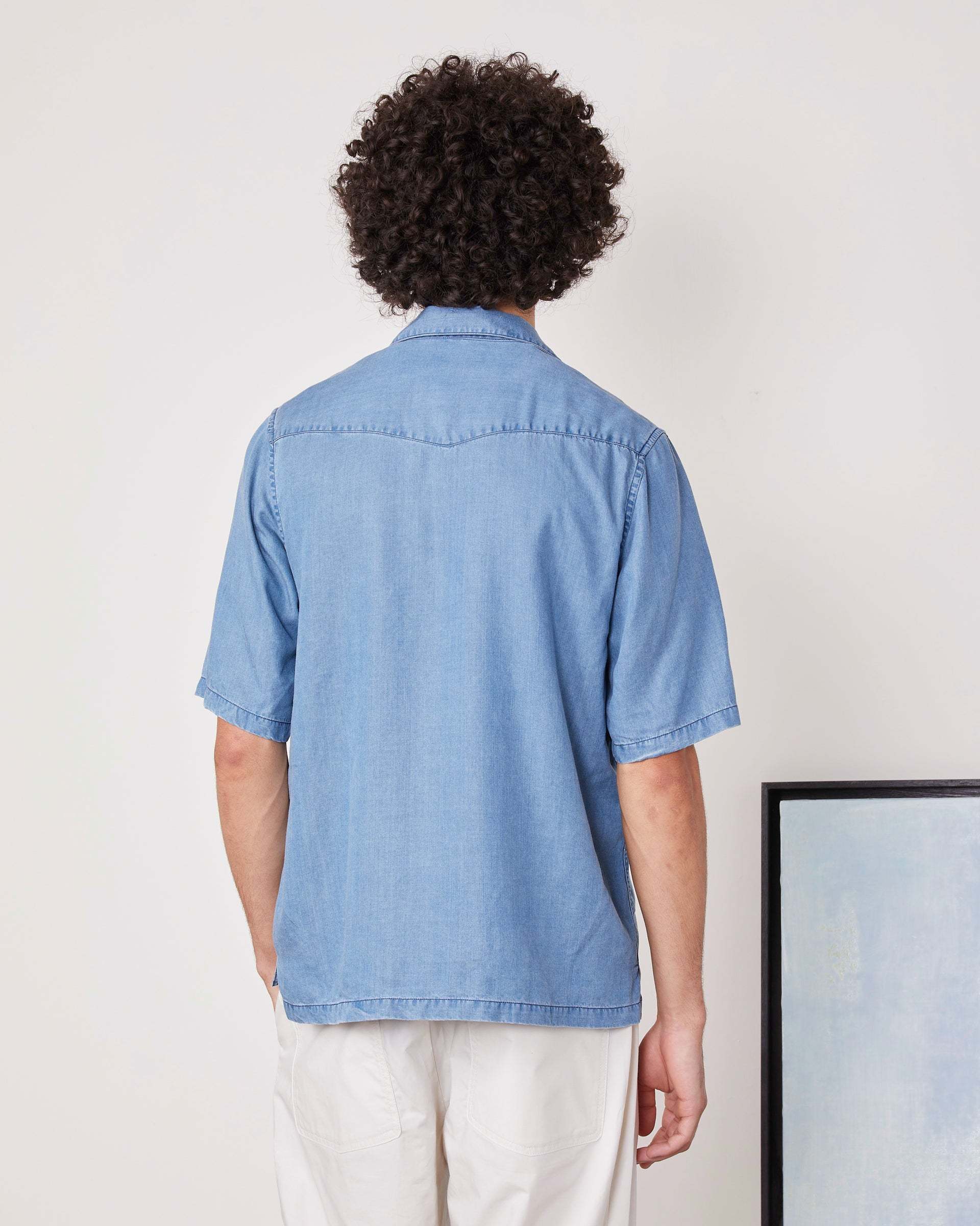 OFFICINE GENERALE CHAMBRAY LYOCELL SHIRT