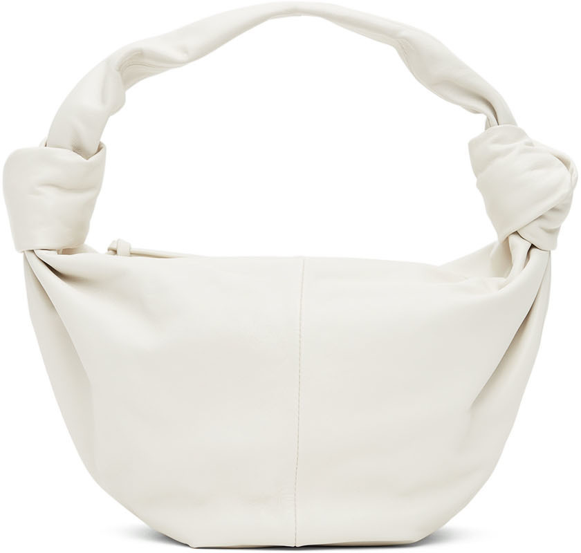 Bottega Veneta Double Knot Handbag In White
