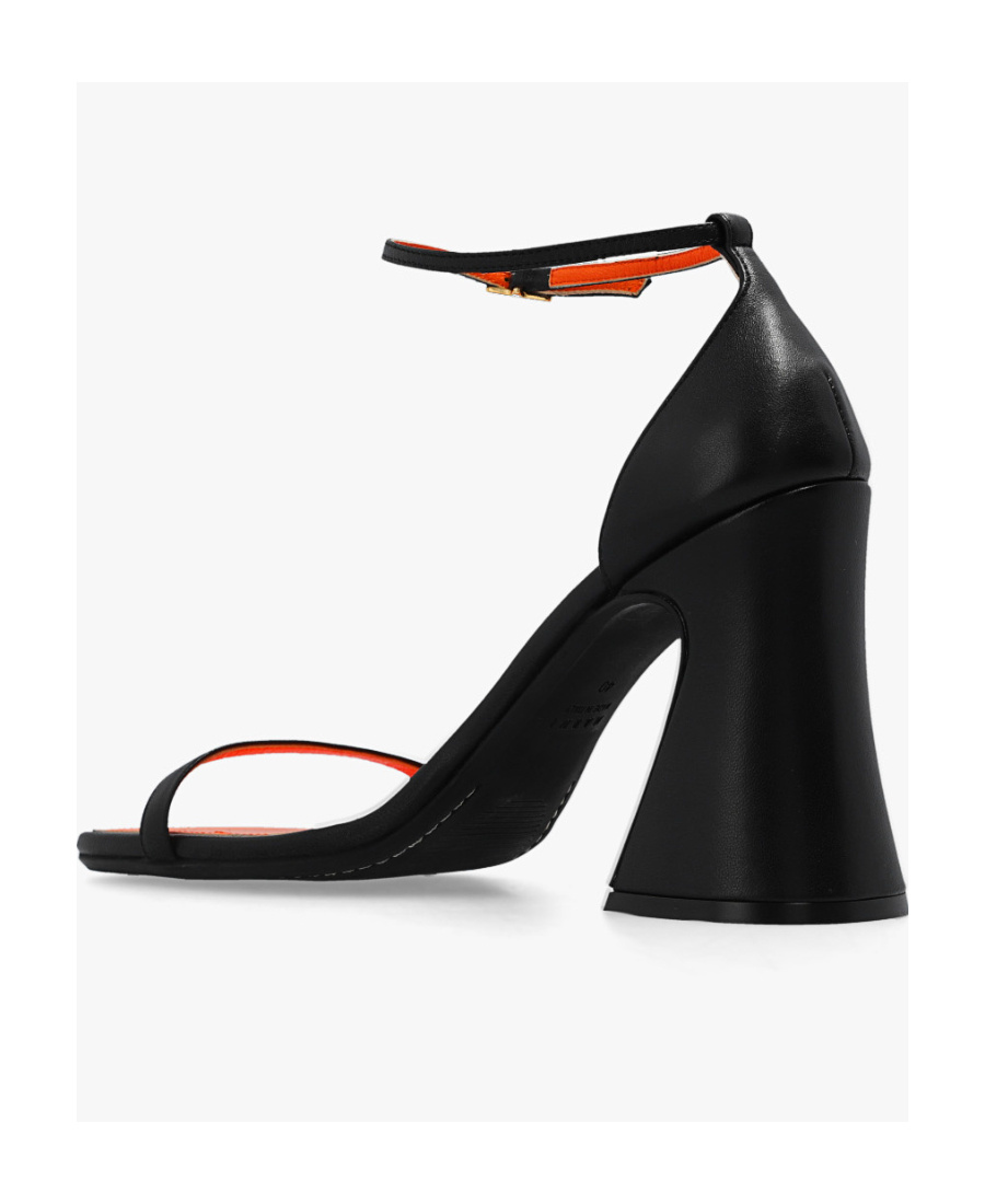 Marni Block-heel Leather Sandals In Black
