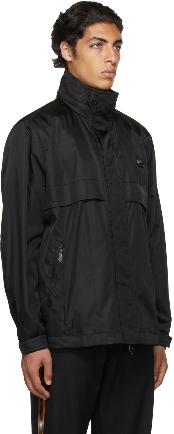 Burberry Hooded Casual Jacket In Black
