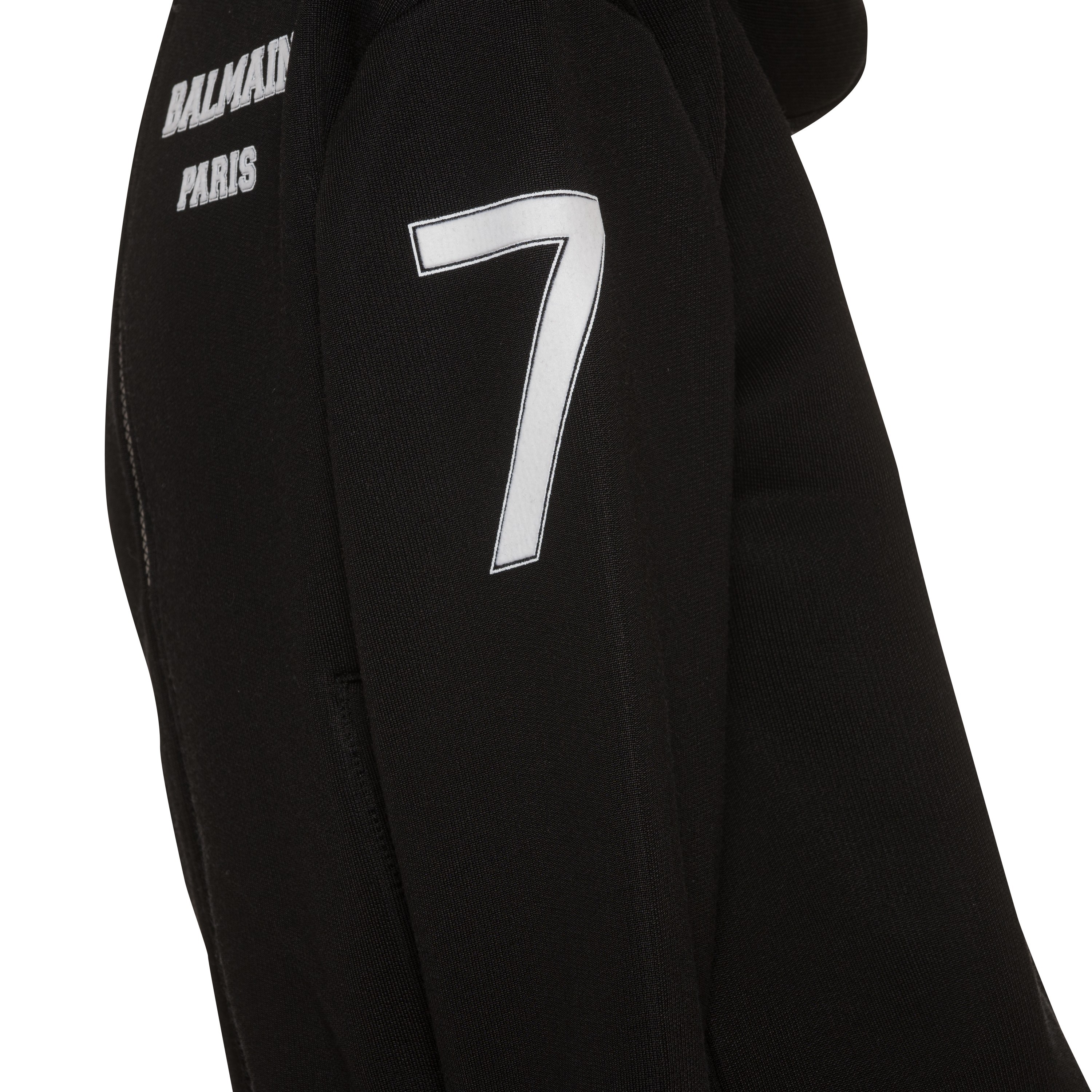 Balmain Hooded Sweater In Black