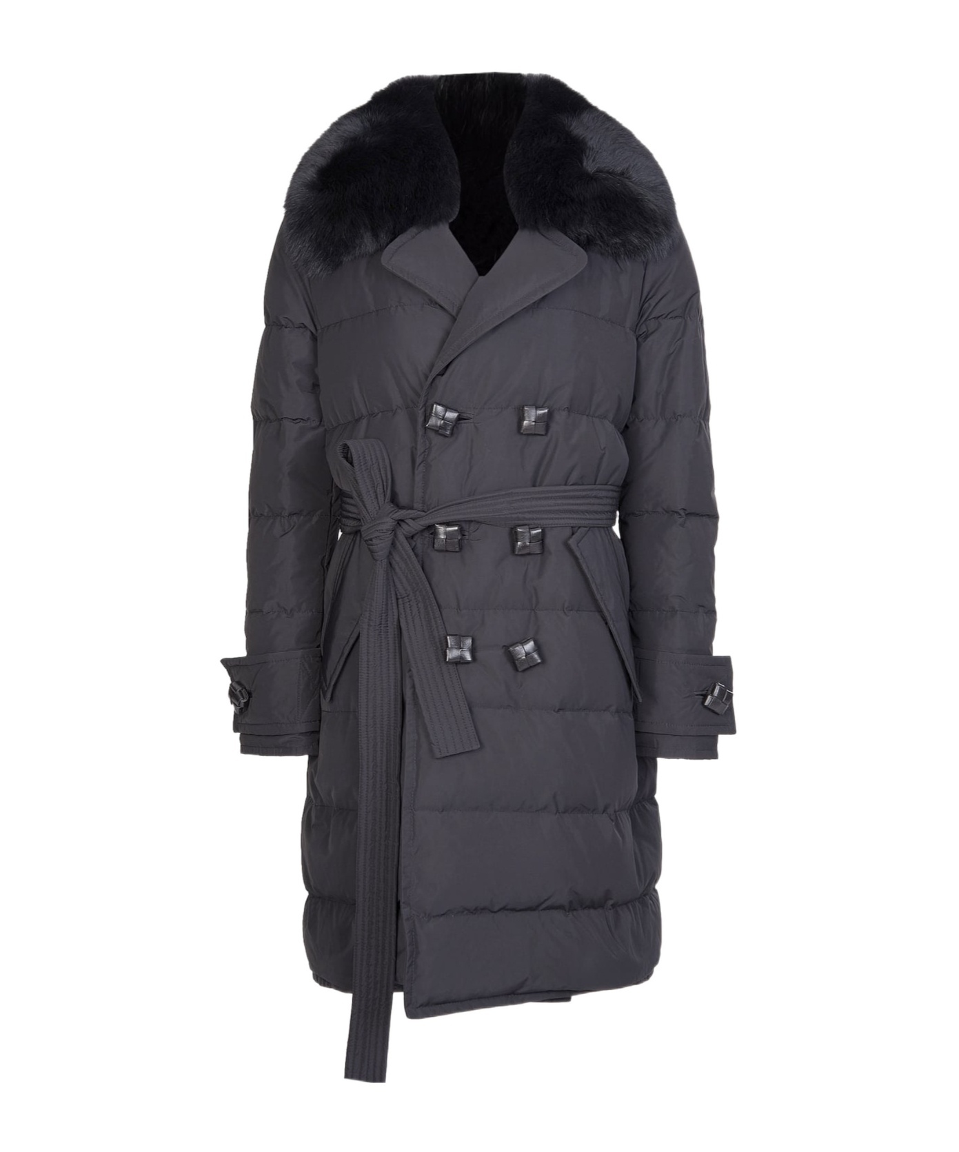 Dsquared2 Double-breasted Trench Coat In Blue