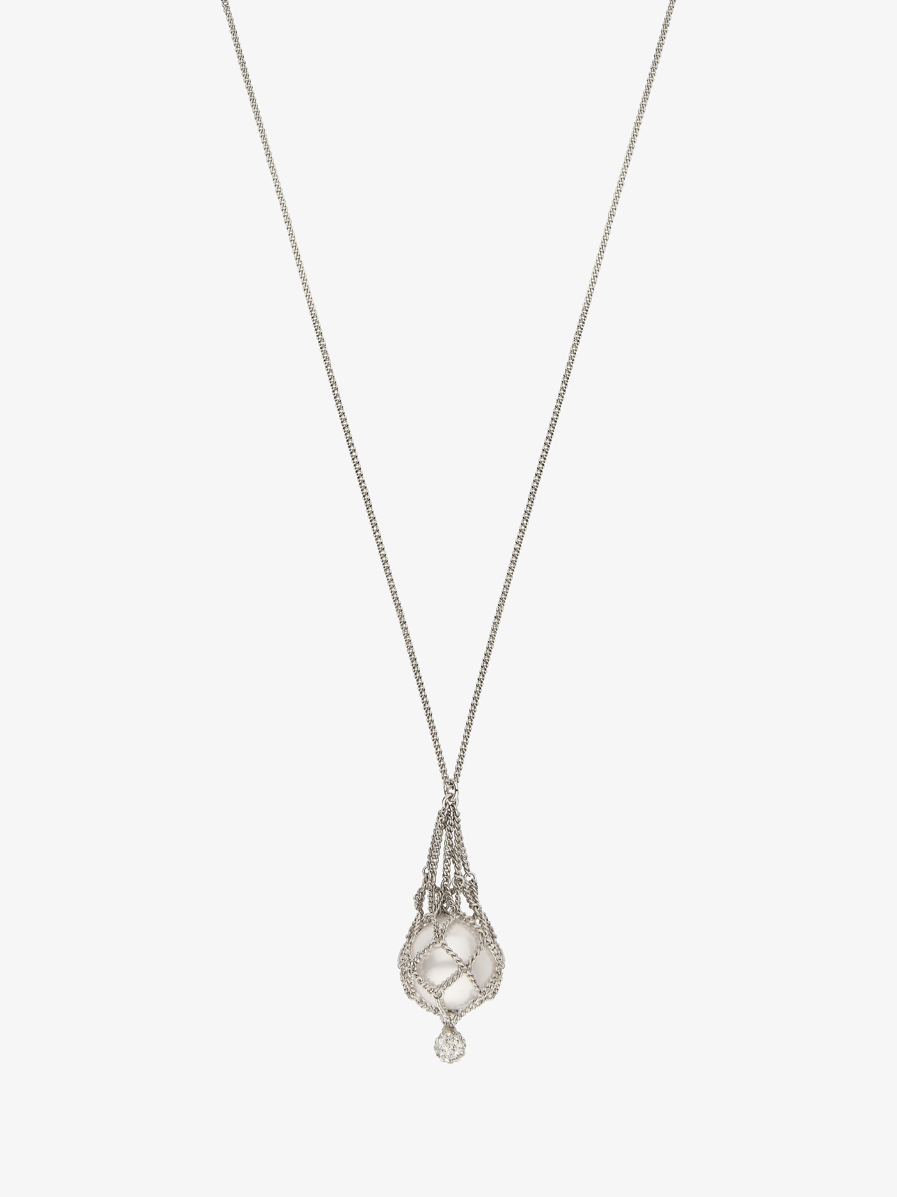 Givenchy Pearling Necklace In Gray