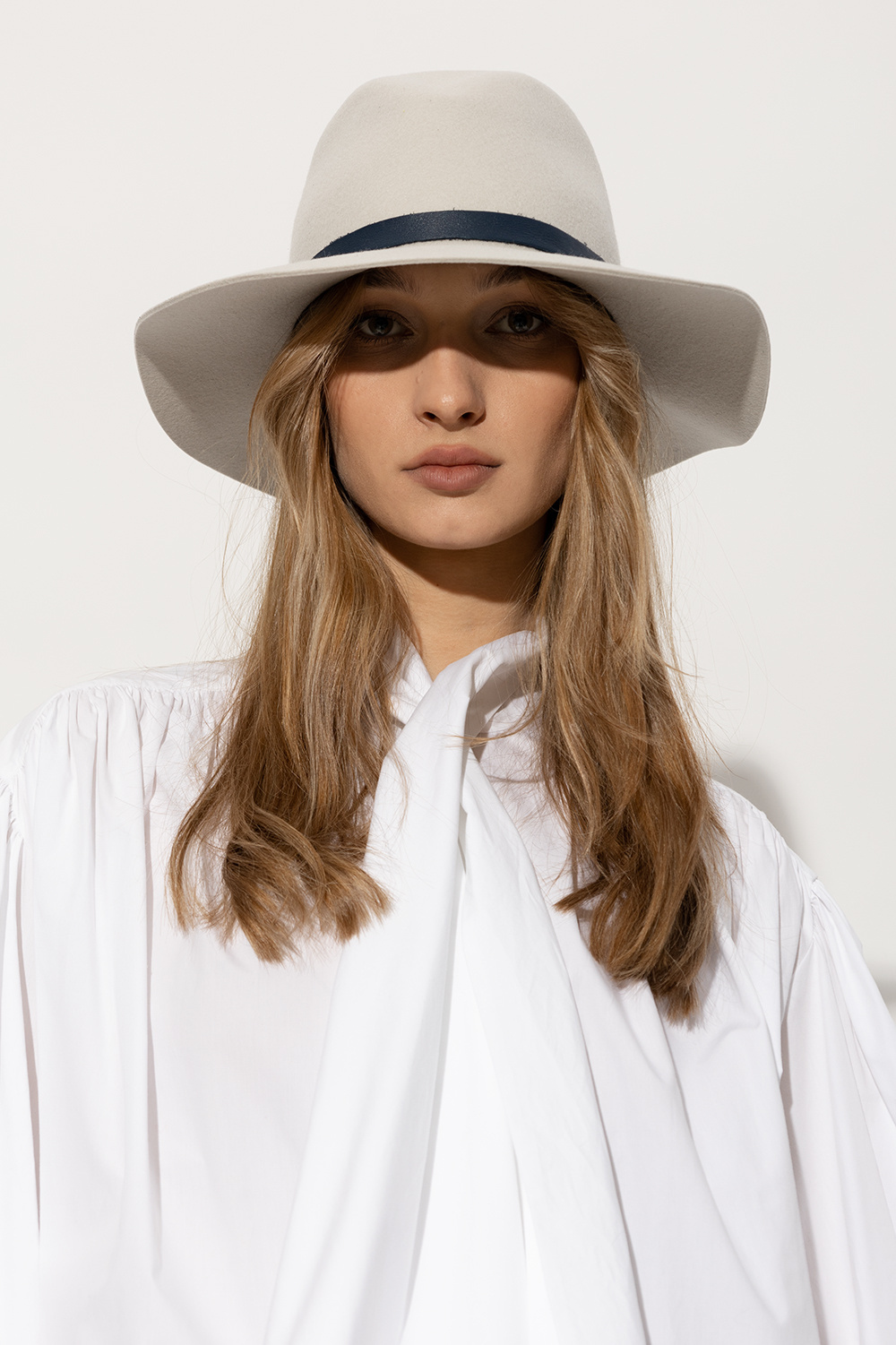 Rag & Bone Wide-brim Fedora Hat In White