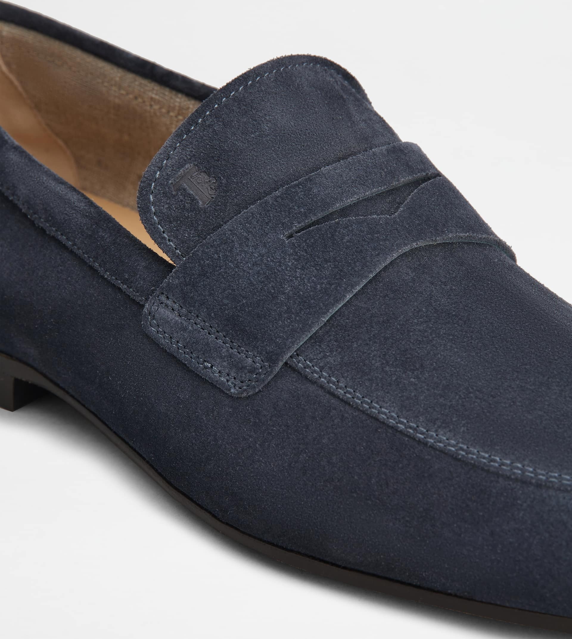 Tod's Mens Tods Mocassino Destrut 13l Suede Loafers In Black