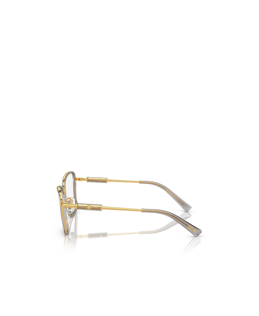 Versace Geometric Frame Flat Mirror In Gray
