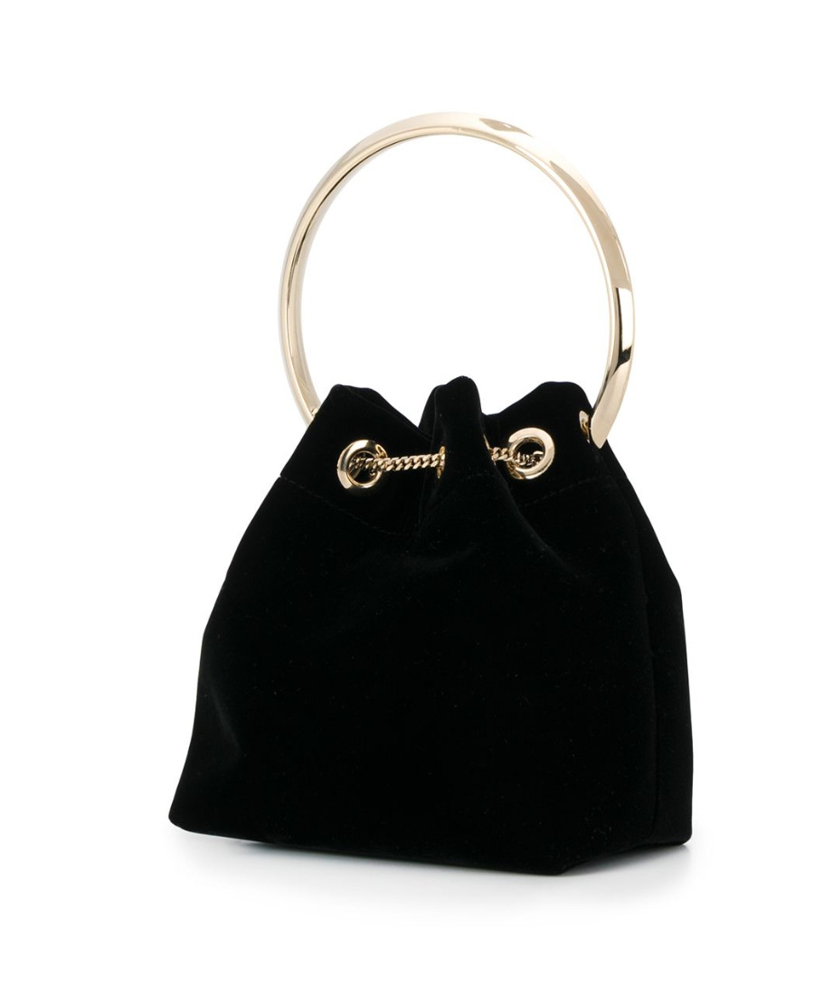 Jimmy Choo Bon Bon Bracelet Bag In Black