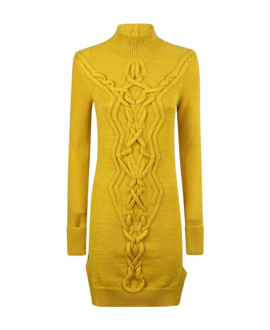 Isabel Marant Knitted Dress In Yellow