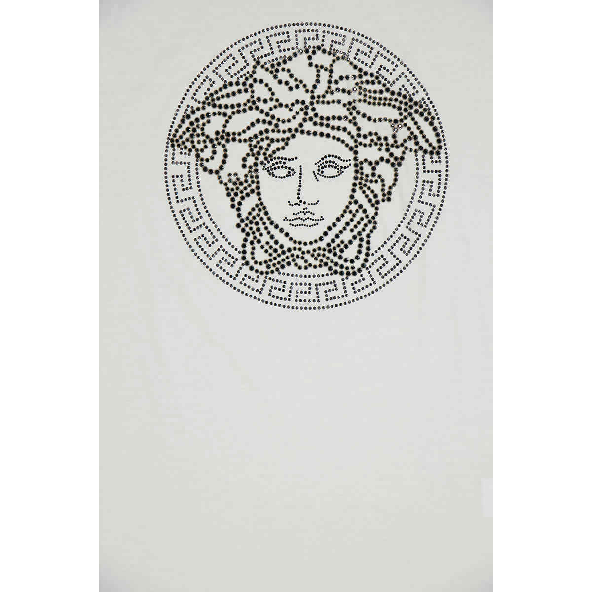 Versace Logo Short-sleeved T-shirt In White